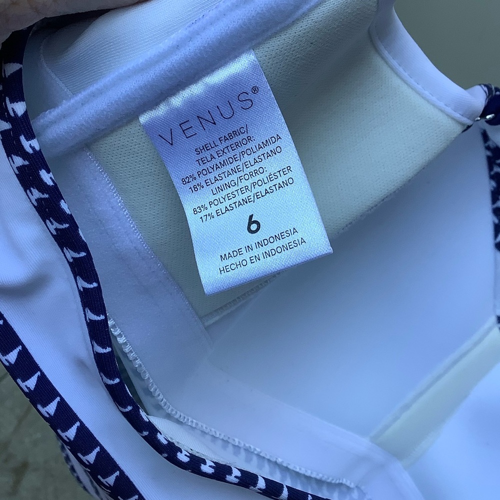 NWOT Venus Nautical Tankini Top and Strappy Bottom - Picture 8 of 16